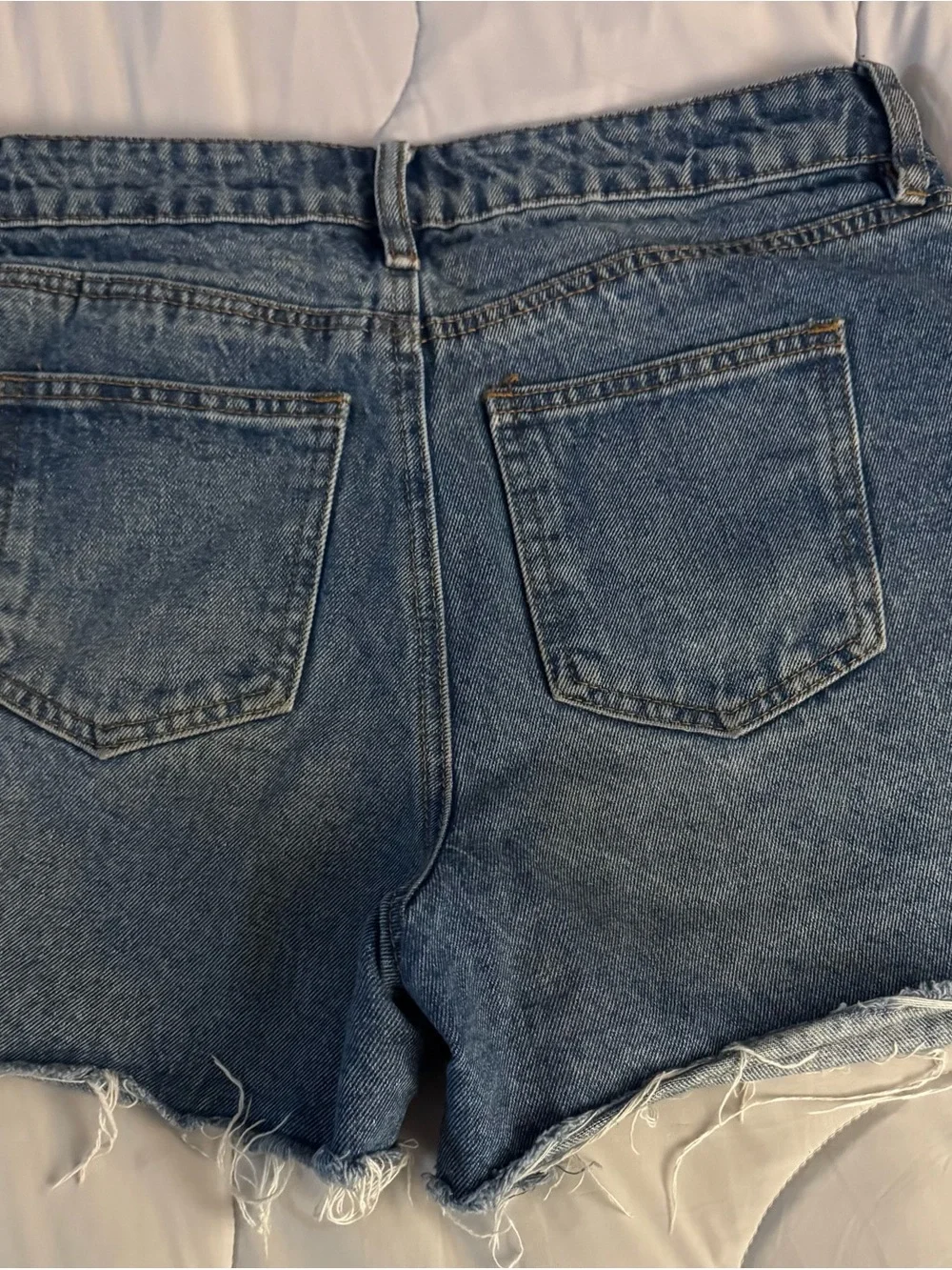 Rue21 Distressed Denim Shorts in Blue